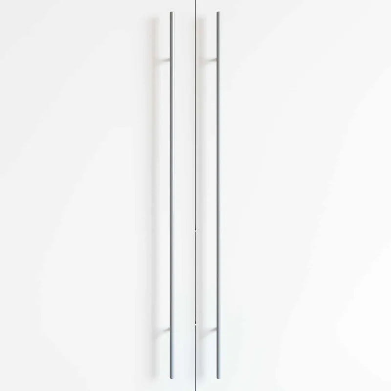 Spintelės rankena 2 pcs Sidabro 900 mm Nerūdijantis Plienas