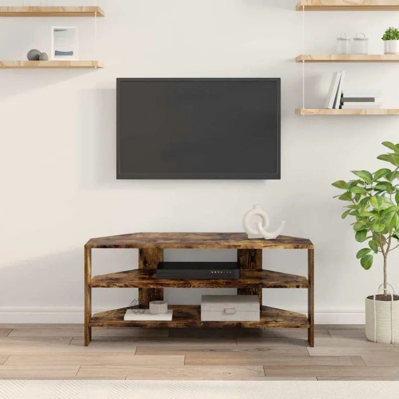 KampinėTVspintelė Rūkyta ąžuolas 102x40,5x45cm Apdirbta mediena