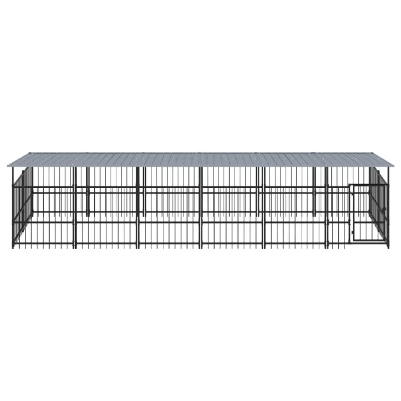 Lauko voljeras šunims su stogu, plienas, 11,26m²
