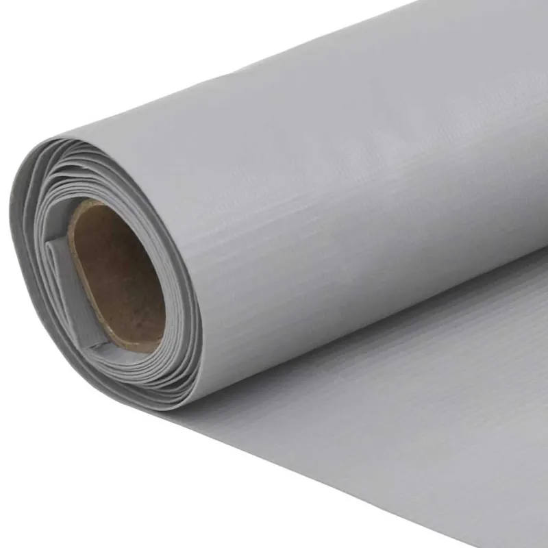 Privatumo suteikianti balkono pertvara, pilka, 600x90cm, PVC