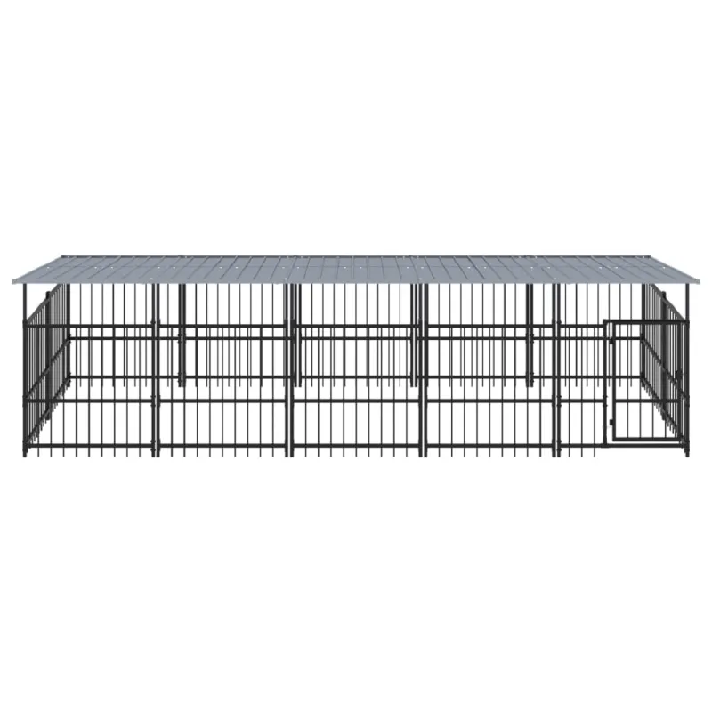 Lauko voljeras šunims su stogu, plienas, 9,38m²