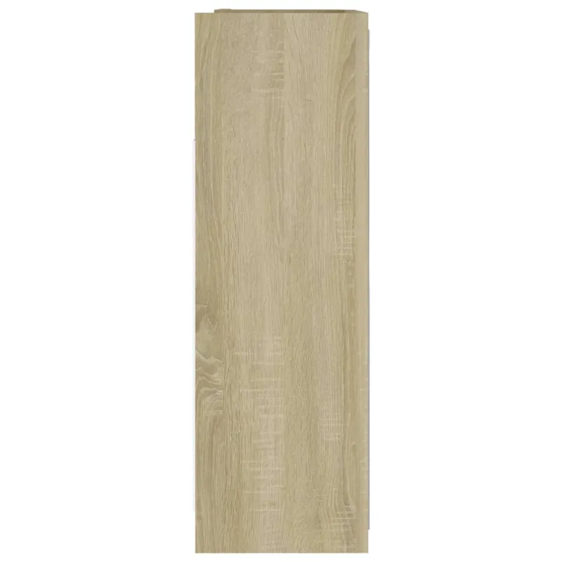 Veidrodinė vonios spintelė, ąžuolo, 62,5x20,5x64cm, mediena