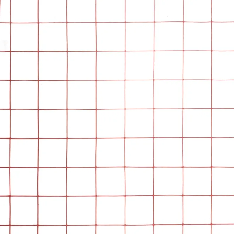 Vielos tinklas su PVC danga, raudonas, 10x0,5m