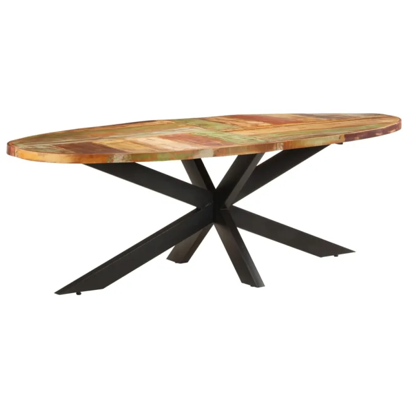 Valgomojo stalas, 240x100x75cm, perdirbtos medienos masyvas