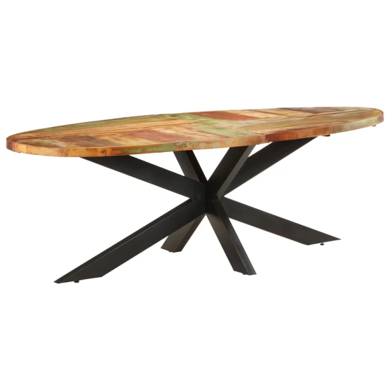 Valgomojo stalas, 240x100x75cm, perdirbtos medienos masyvas
