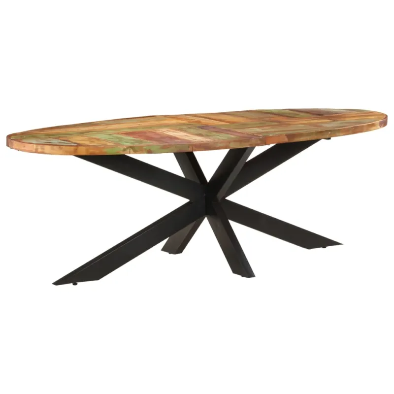 Valgomojo stalas, 240x100x75cm, perdirbtos medienos masyvas