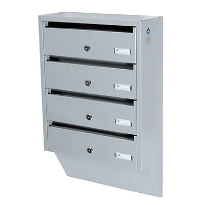PD935 Vertikaalne siseruumide postkast, 5 sektsiooni, hall