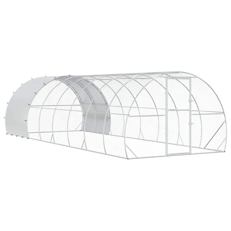 Vištų būdas Sidabrinė 800 x 300 x 200 cm Galvanizuotas plienas