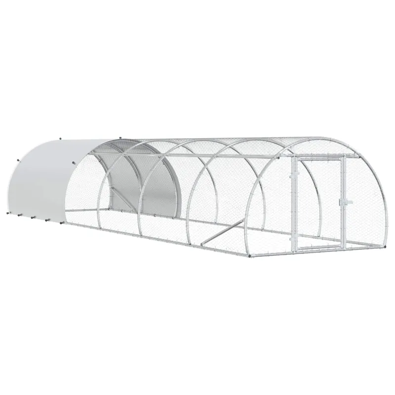 Vištų būdas Sidabrinė 600 x 150 x 100 cm Galvanizuotas plienas