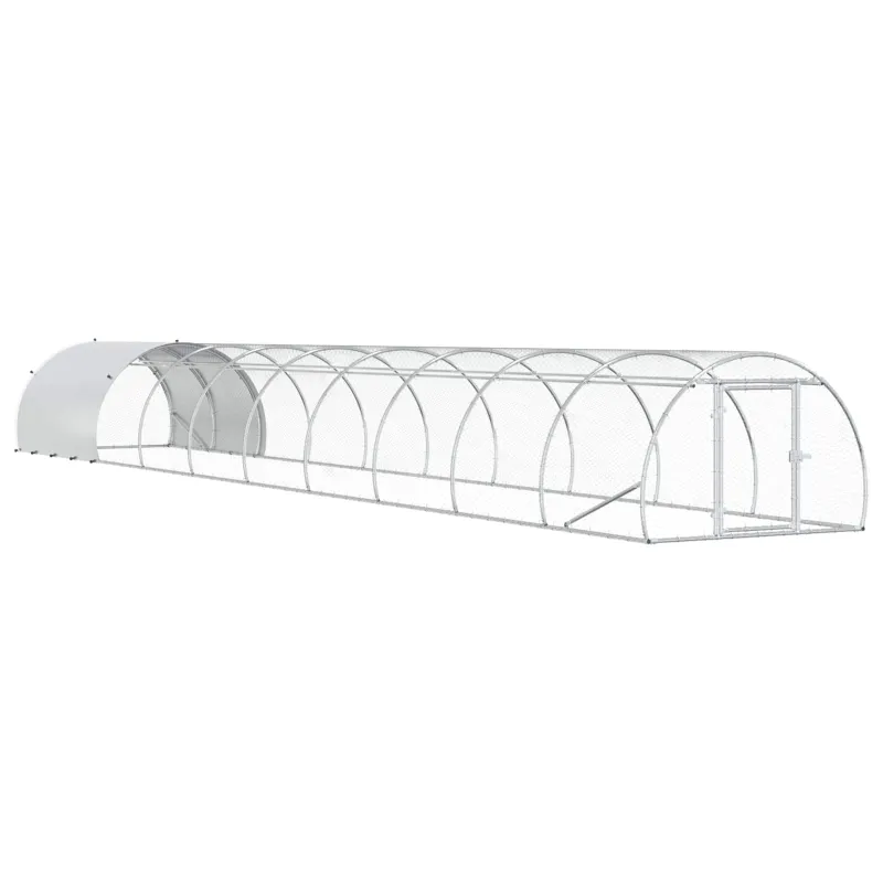 Vištų būdas Sidabrinė 1000 x 150 x 100 cm Galvanizuotas plienas