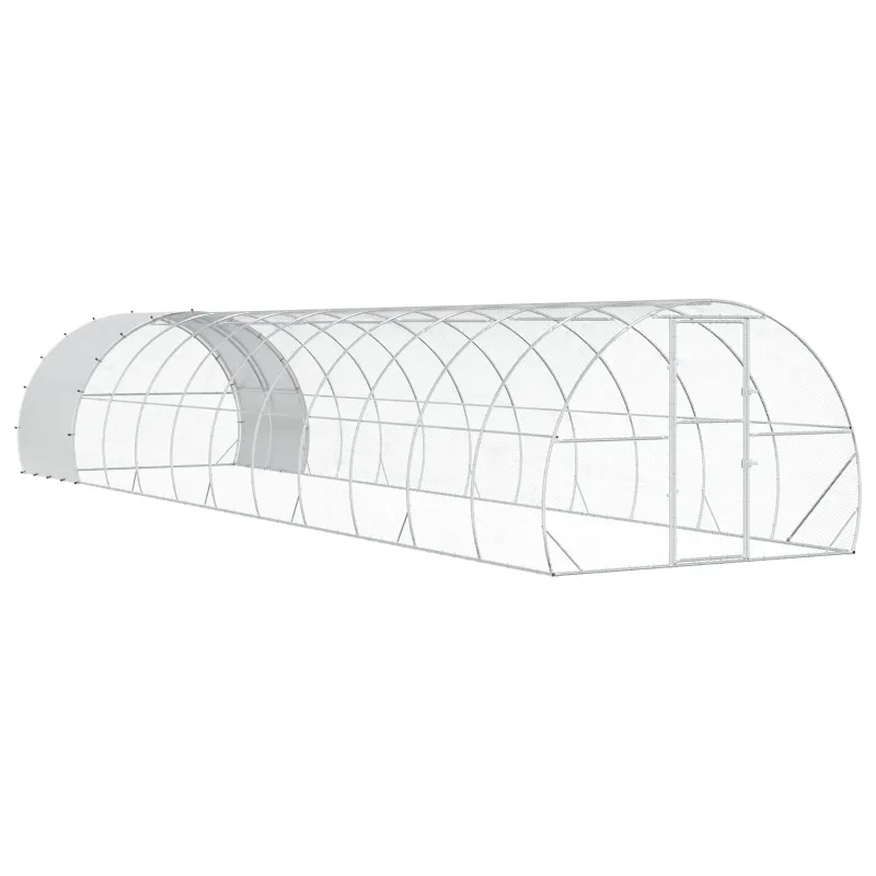 Vištų būdas Sidabrinė 1200 x 300 x 200 cm Galvanizuotas plienas
