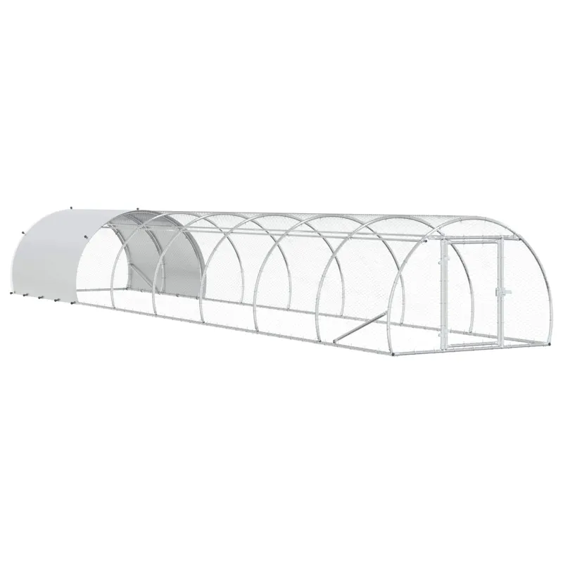 Vištų būdas Sidabrinė 800 x 150 x 100 cm Galvanizuotas plienas