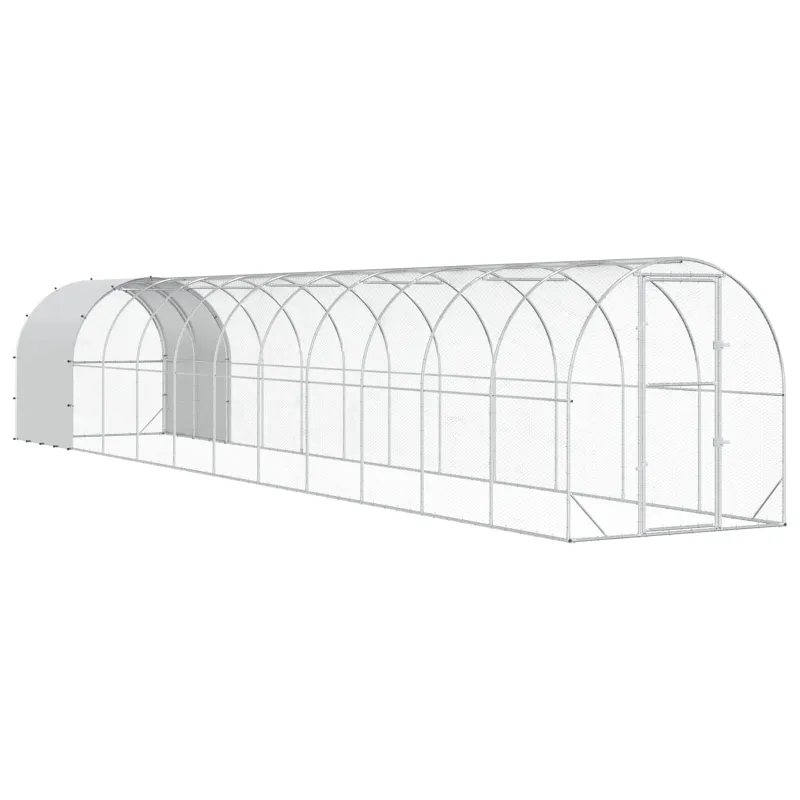 Vištų būdas Sidabrinė 1200 x 200 x 200 cm Galvanizuotas plienas