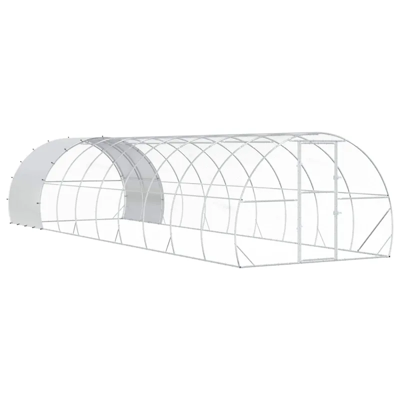 Vištų būdas Sidabrinė 1000 x 300 x 200 cm Galvanizuotas plienas