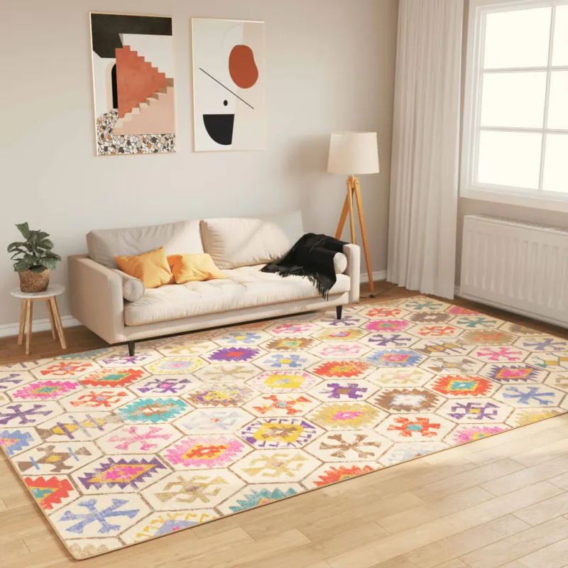 Kilimas, spalvotas, 190x300 cm, skalbiamas
