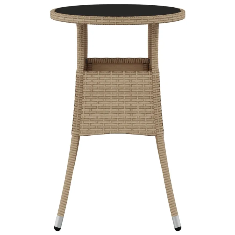 Sodo pöytätaso, hiekka, 60x75cm, karkaistu lasi/polyrattan
