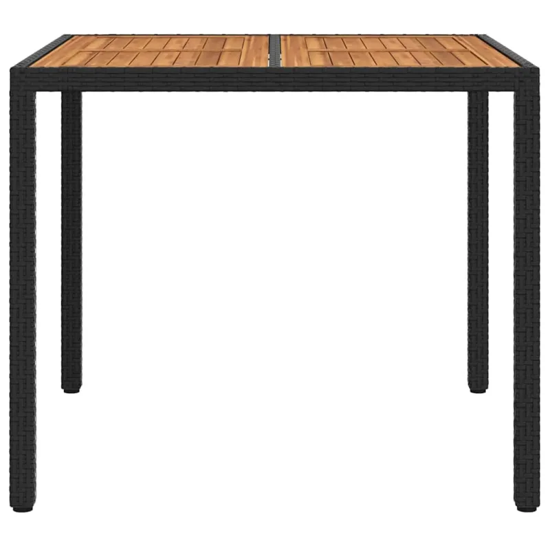 Sodo pöytä Musta 90 x 90 x 75 cm polyrattana