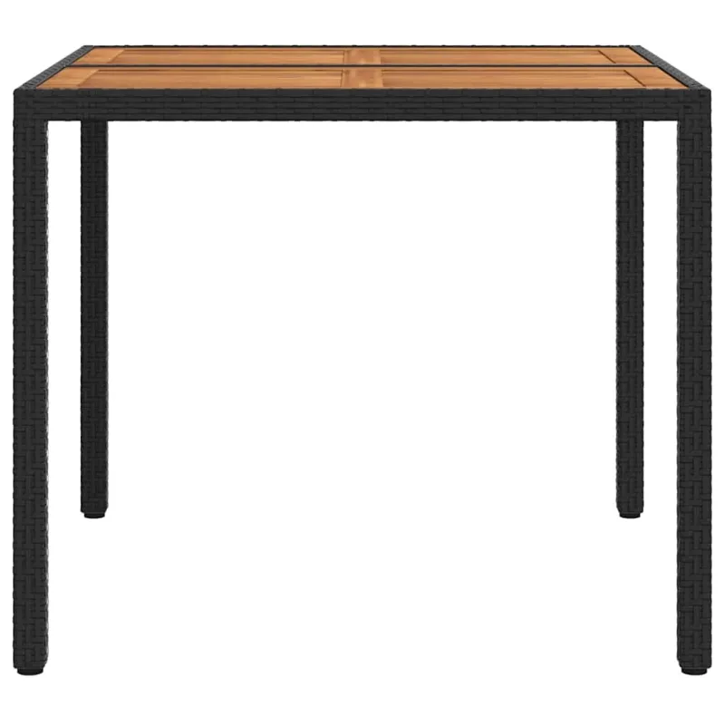 Sodo pöytä Musta 90 x 90 x 75 cm polyrattana