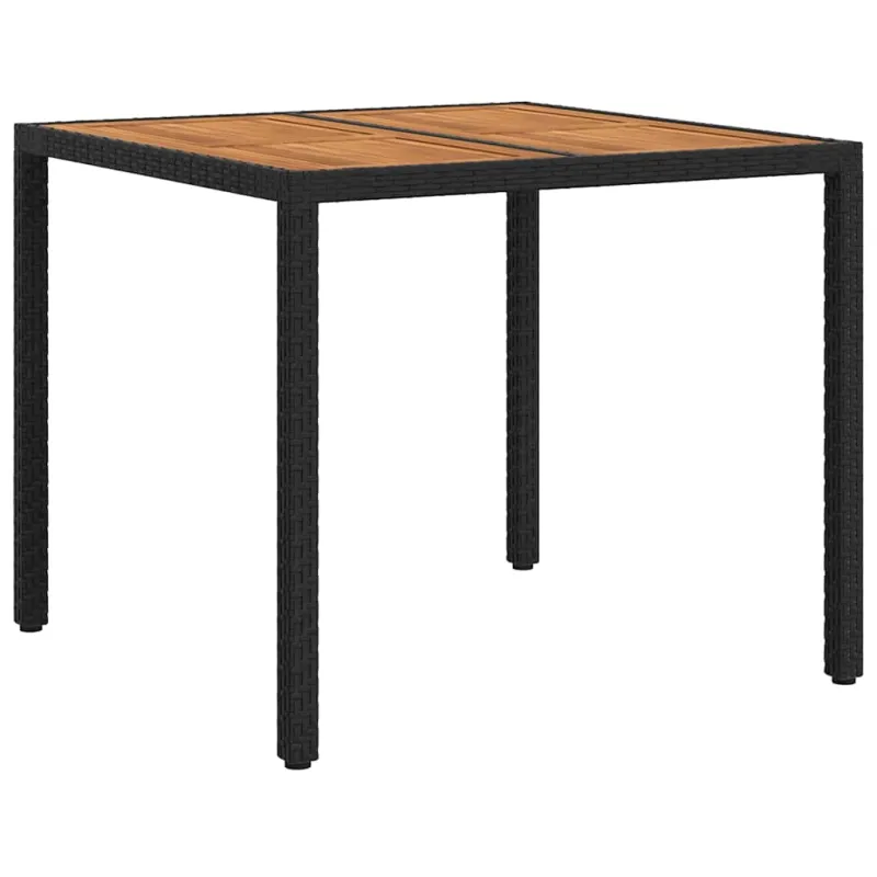 Sodo pöytä Musta 90 x 90 x 75 cm polyrattana