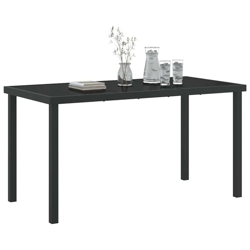 Sodo pöytätaso Musta 140 x 70 x 73 cm metalli