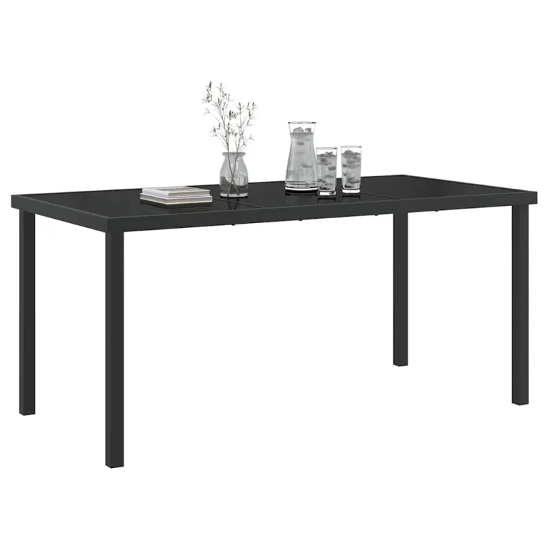 Sodo pöytä Musta 160 x 80 x 73 cm metalli