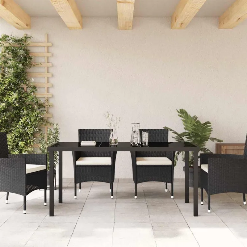 Sodo pöytä Musta 160 x 80 x 73 cm metalli