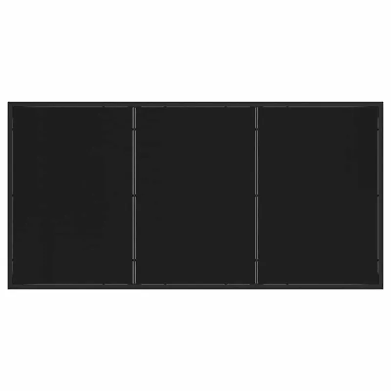 Sodo ruokailuryhmä 7 osaa, musta PE-rattaita