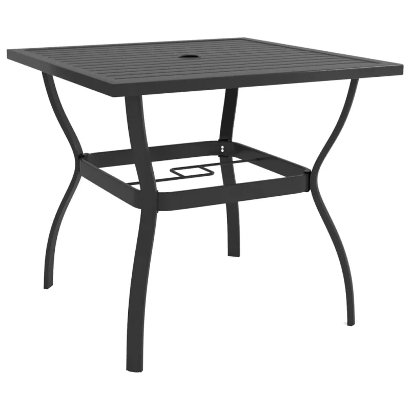 Sodo pöytä, antrasiitin väri, 81,5x81,5x72cm, teräs