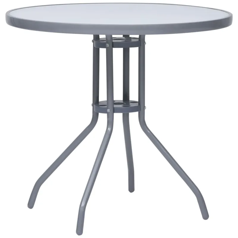 Sodo pöytätaso, vaaleanharmaa, 80 cm, teräs ja lasi