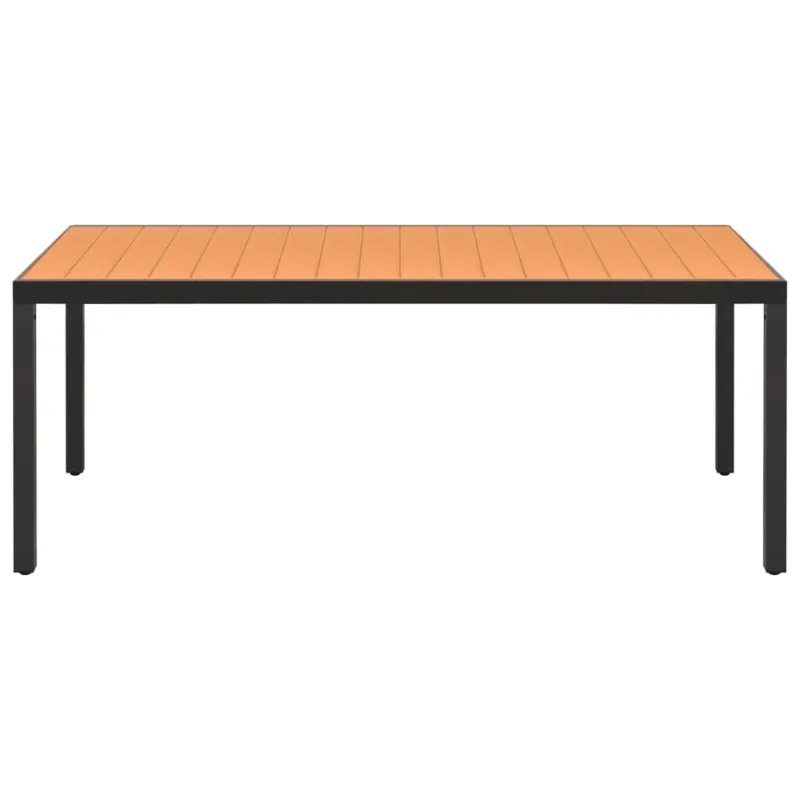 Sodo ruokailuryhmä, 7 osaa, musta ja ruskea