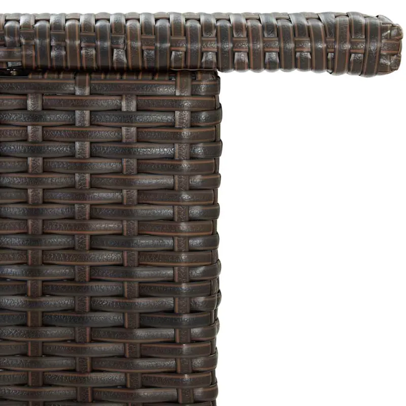 Sodo baaripöytä, ruskeanvärinen, 120x55x110cm, polyrattana