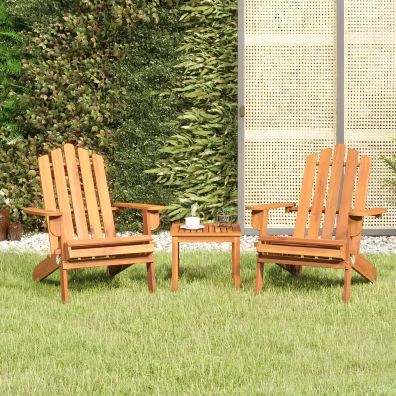 Sodo Adirondack-ryhmä, 3 osaa, akatsiapuun massiivia