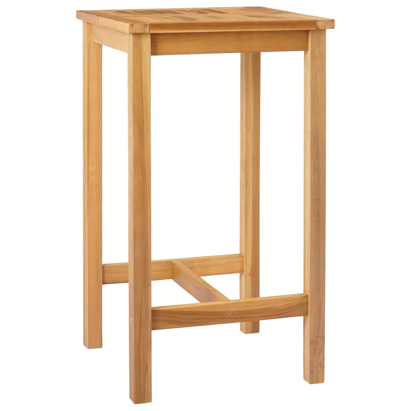Baro-ruokailupöytä, luonnollinen 60 x 60 x 105 cm, kestävä teak