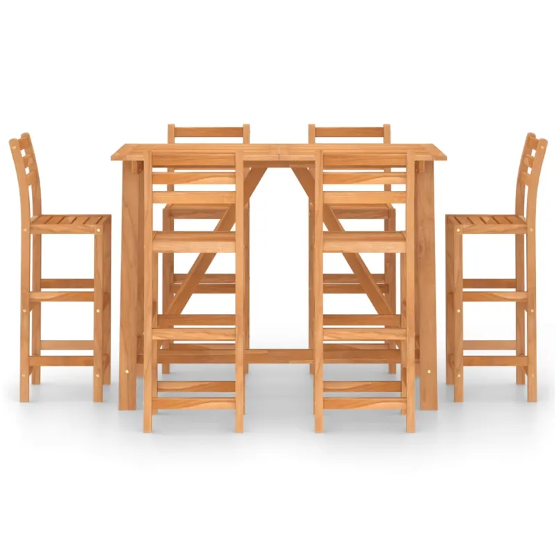 Lauko baarilettide komplekt, 7 osa, akatsiia puitmassiiv