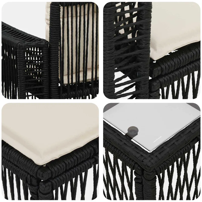 Sodo Sofade Rõngas 7-os osad Juhe ja kreemvalge polürottaniga