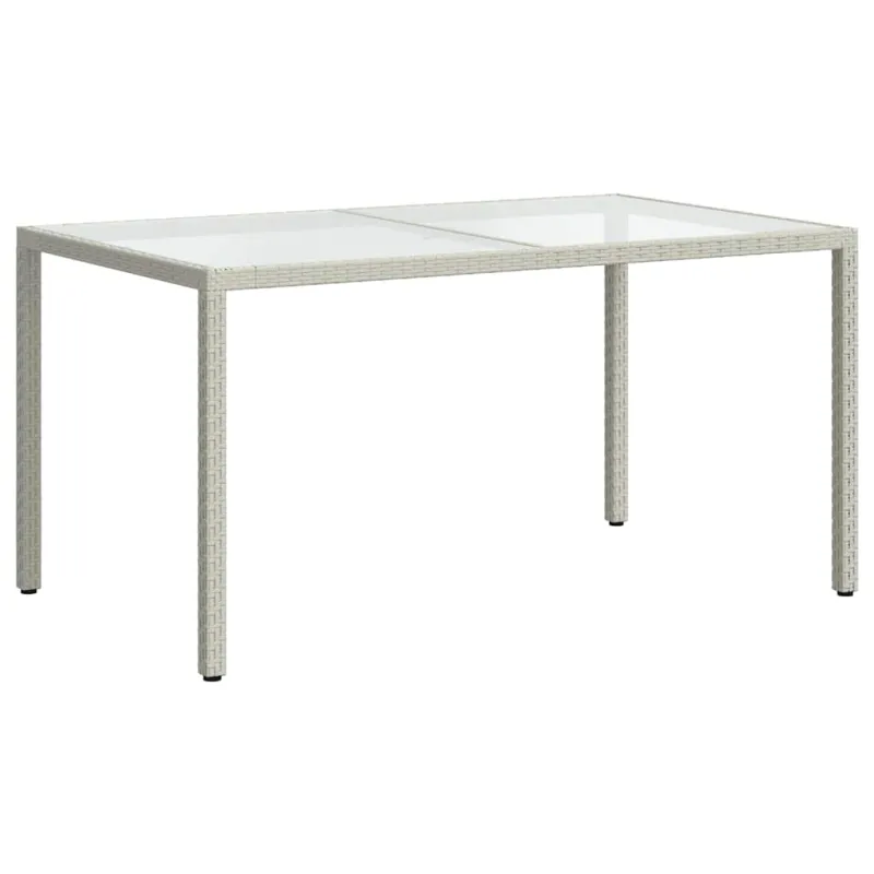 Lauakomplekt koos padjanditega, 5-osaline, valge, polürotan