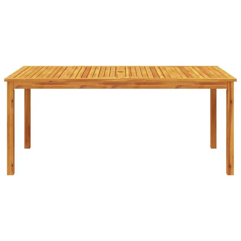 Sodo söögilaudiseade komplekt, 9 osa, 180x90x75 cm, akatsiapuidust massiiv
