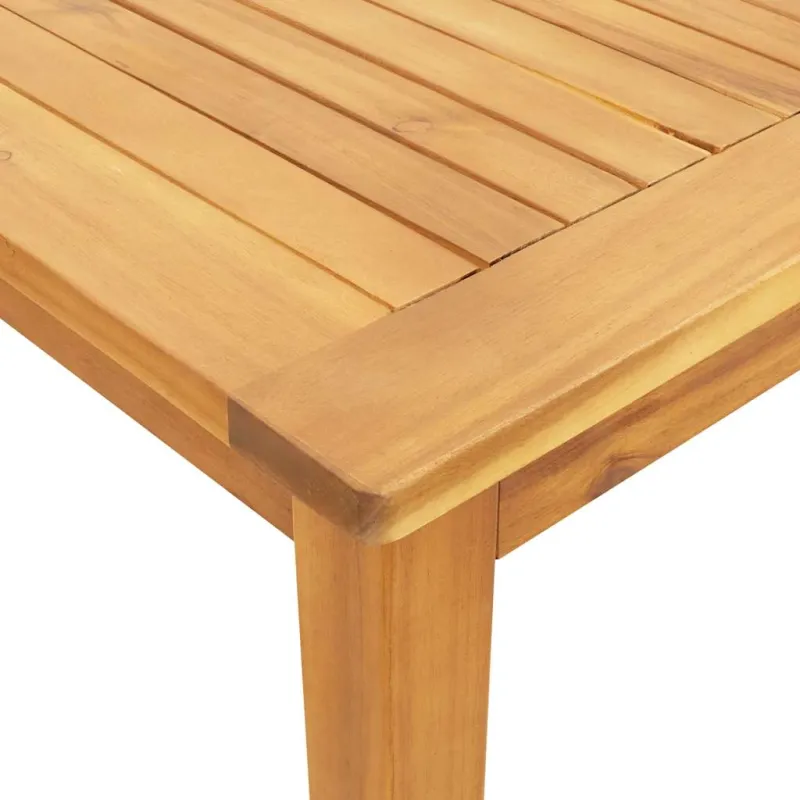Sodo söögilaudiseade komplekt, 9 osa, 180x90x75 cm, akatsiapuidust massiiv