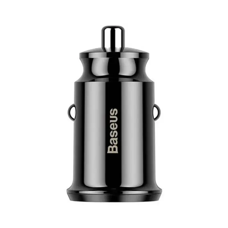 Baseus Grain Autolaadija 2x USB 5V 3.1A (must) universaalne