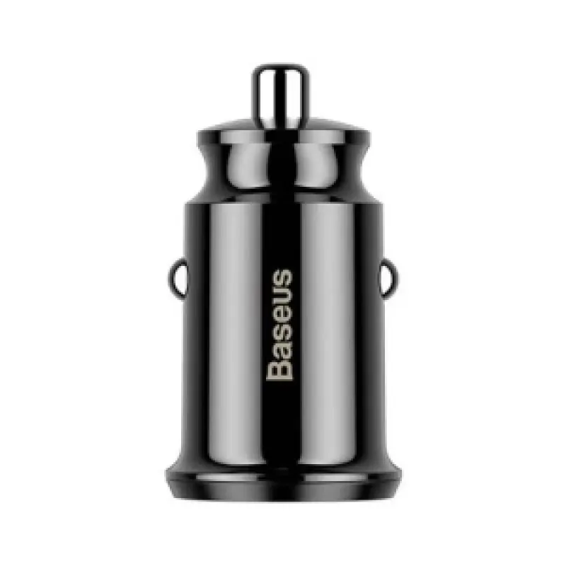 Baseus Grain Autolaadija 2x USB 5V 3.1A (must) universaalne