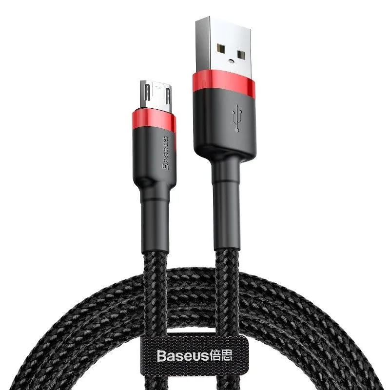 Baseus Cafule Micro USB kaabel 1,5A 2m (Punane+Must) universaalne