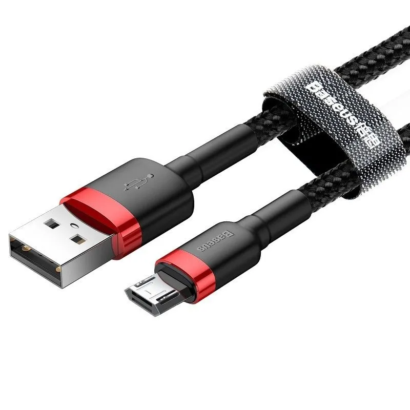 Baseus Cafule Micro USB kaabel 1,5A 2m (Punane+Must) universaalne