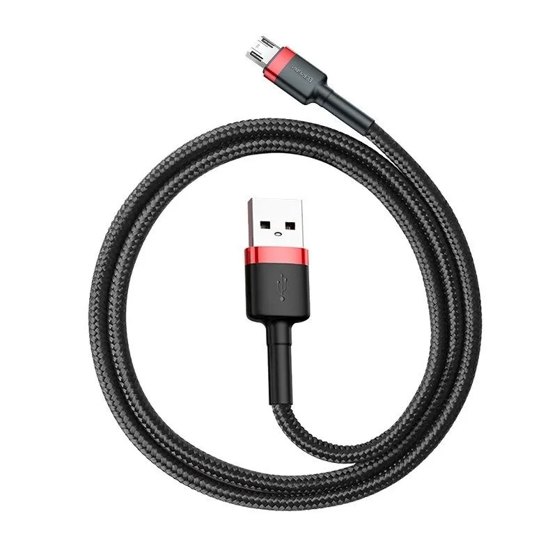 Baseus Cafule Micro USB kaabel 1,5A 2m (Punane+Must) universaalne