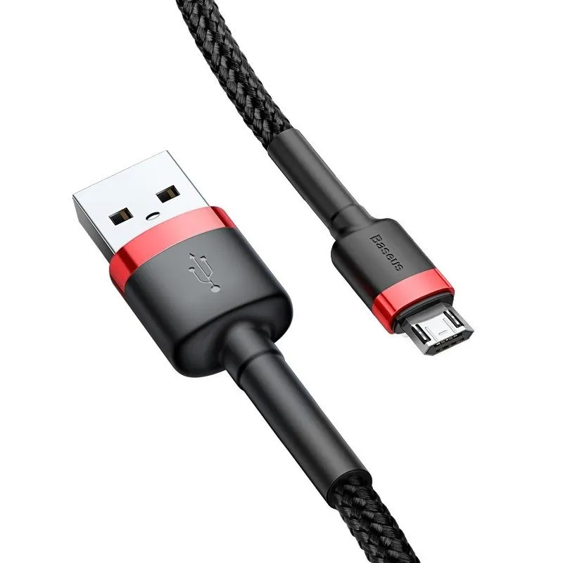 Baseus Cafule Micro USB kaabel 1,5A 2m (Punane+Must) universaalne