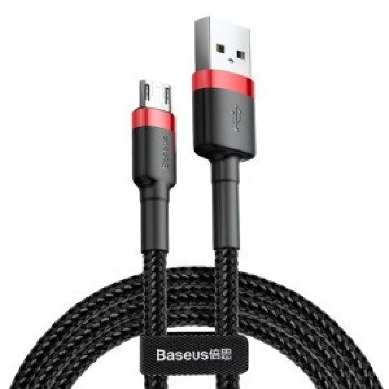 Baseus Cafule Micro USB kaabel 1,5A 2m (Punane+Must) universaalne