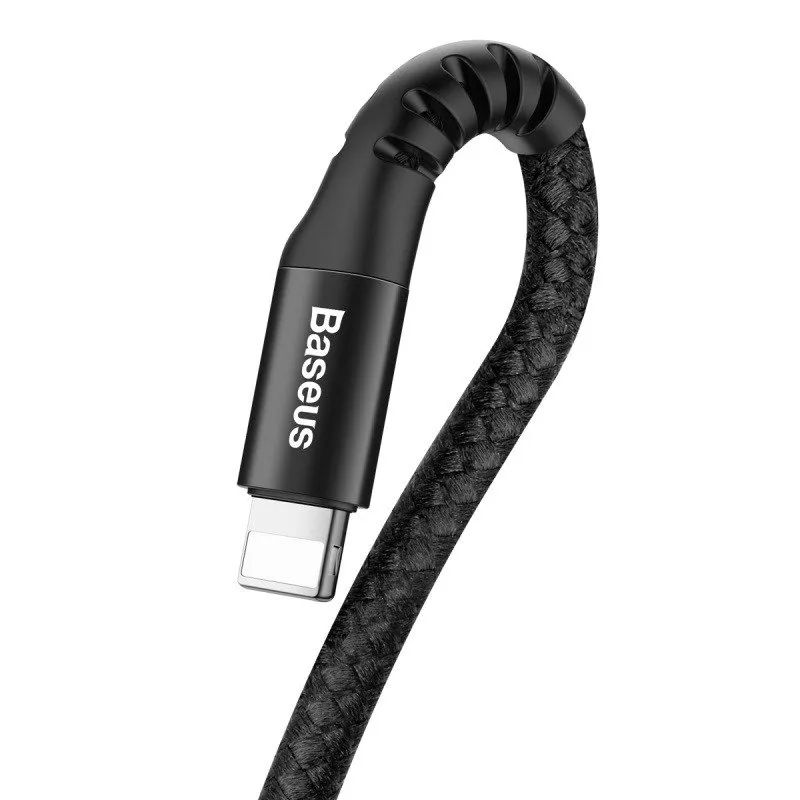 Baseus Kevadelvedel Lightning-kaabel 1m, 2A (must) universaalne