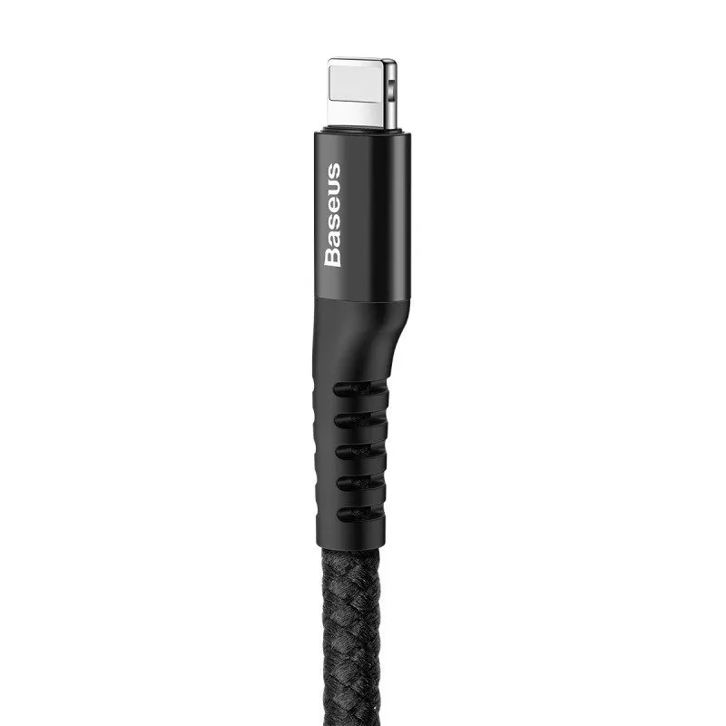 Baseus Kevadelvedel Lightning-kaabel 1m, 2A (must) universaalne
