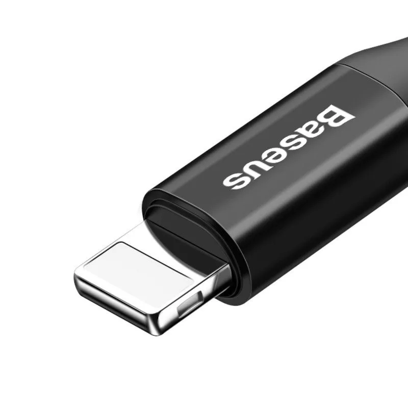 Baseus Kevadelvedel Lightning-kaabel 1m, 2A (must) universaalne