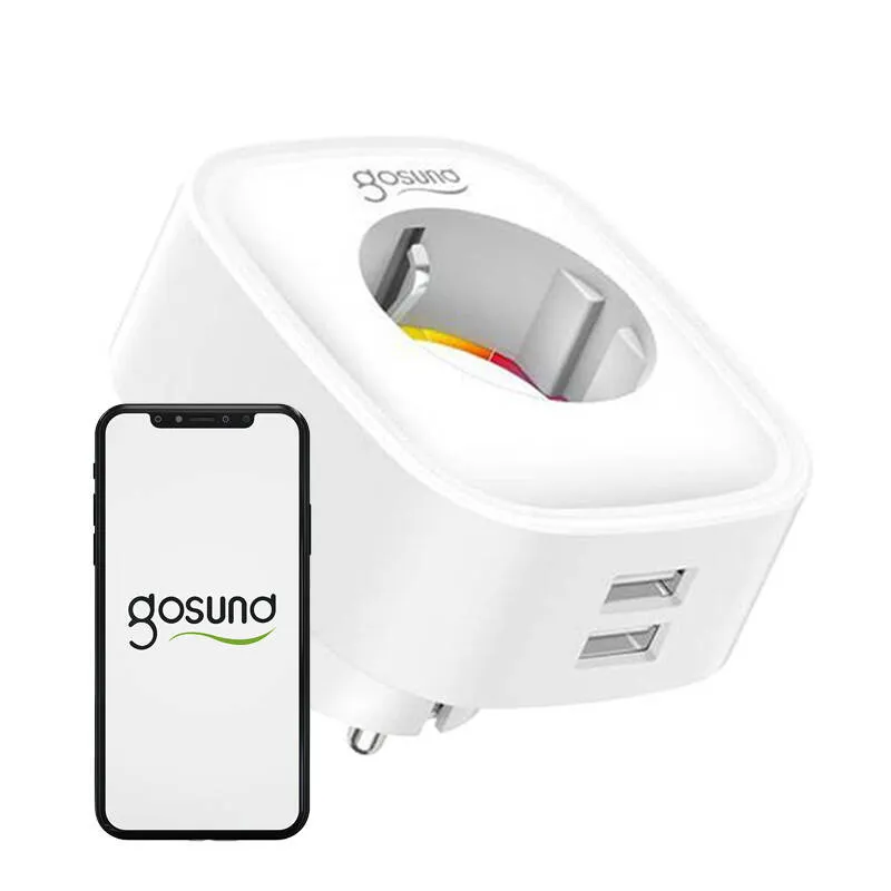 Smartlüliti WiFi Gosund SP112 2xUSB, 16A, Tuya universaal