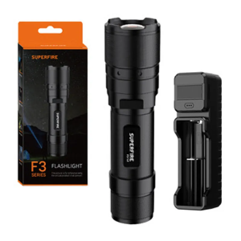 Superfire F3-L2 LED-taskulamp, 570lm universaalne